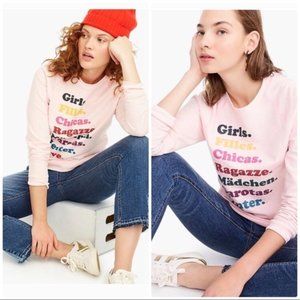 J. Crew | Limited Edition Girls Love Sweatshirt